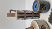 tysk keramik vase + Søholm vase, fad og lysestage
