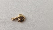 Hjertevedhæng af guld (8K, 333) 0,86 gram