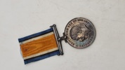 Originalt britisk krigsmedalje (British War Medal) - navngiven