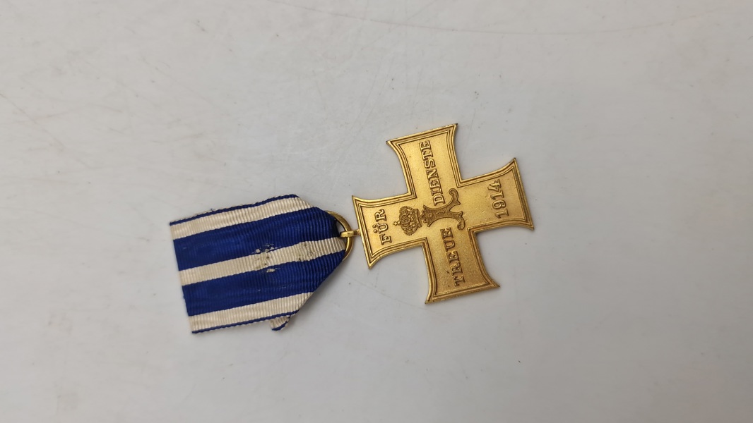 Originalt Schaumburg-Lippe Kreuz für Treue Dienste 1914
