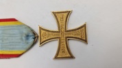 Originalt eks. af Mecklenburg-Schwerin Militære Fortjenstkors, 1. klasse, fra 1914. Dette er en militær dekoration, der blev genindført af Storhertug Friedrich Franz IV under Første Verdenskrig