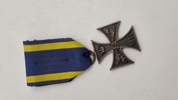 Originalt Braunschweigisches Kriegsverdienstkreuz fra Første Verdenskrig.