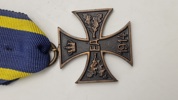 Originalt Braunschweigisches Kriegsverdienstkreuz fra Første Verdenskrig.