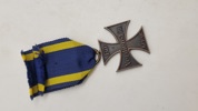 Originalt Braunschweigisches Kriegsverdienstkreuz fra Første Verdenskrig.