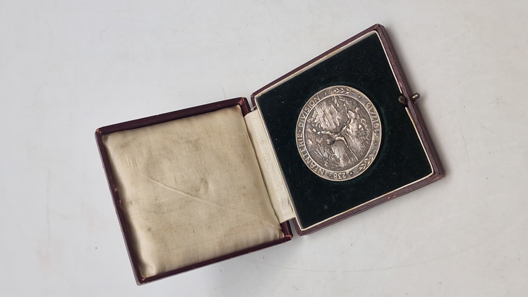 Original Deutsches Reich 1. Weltkrieg große Regiments-interne Auszeichnung der "238. Infanterie-Division 1917/18"