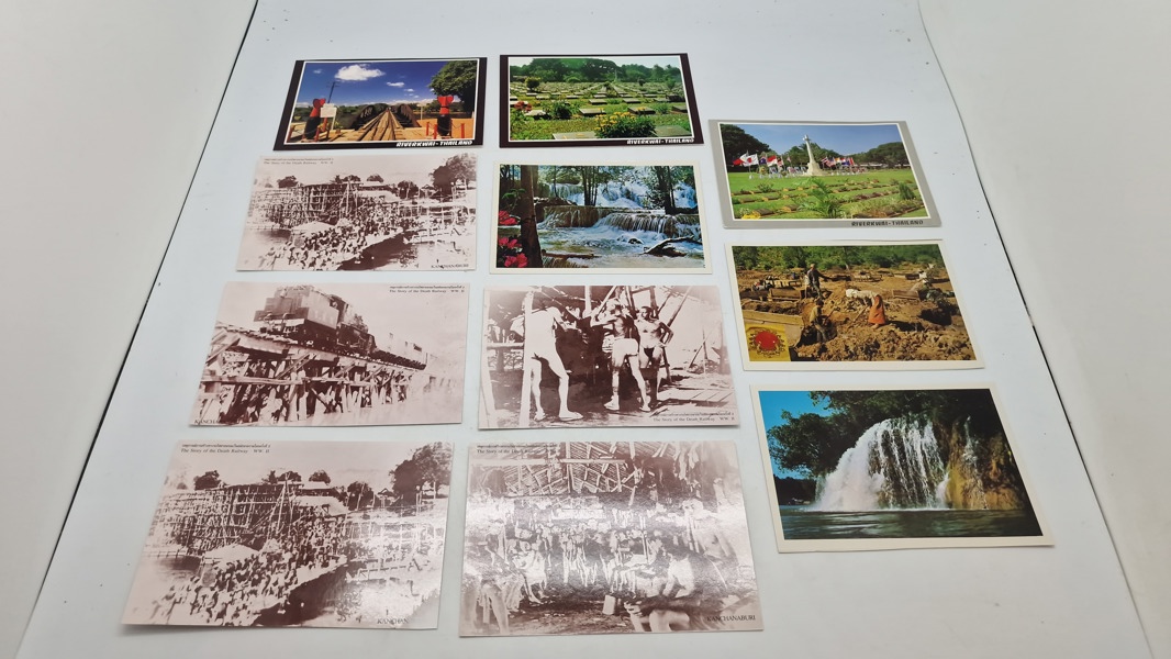 Samling diverse fotos/postkort Japanske krisfanger mm.