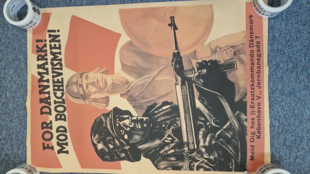 Frikorps Danmark hverveplakat - genoptryk 