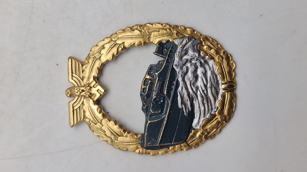 Schnellbootkriegsabzeichen (1model) - ekstremt veludført efterkrigs 