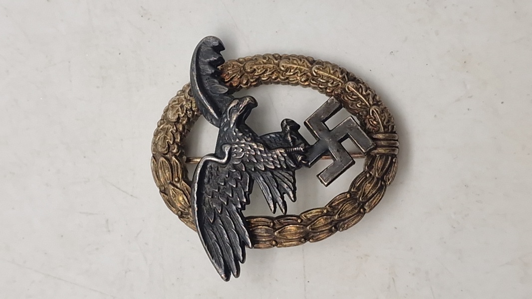 Luftwaffe Beobachterabzeichen - ekstremt veludført efterkrigs 