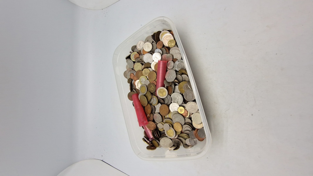 Stor samling mønter 