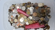 Stor samling mønter 