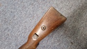 Originalt skæfte for tysk K98 riffel WW2 