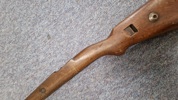 Originalt skæfte for tysk K98 riffel WW2 