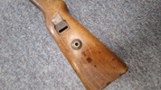 Originalt skæfte for tysk K98 riffel WW2 