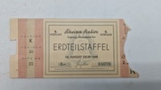 Original billet til "Erdteilstaffel" (kontinentstafet) ved Sommer-OL i Berlin i 1936, afholdt i Schwimm Stadion (svømmestadion) den 16. august kl. 20.00. 