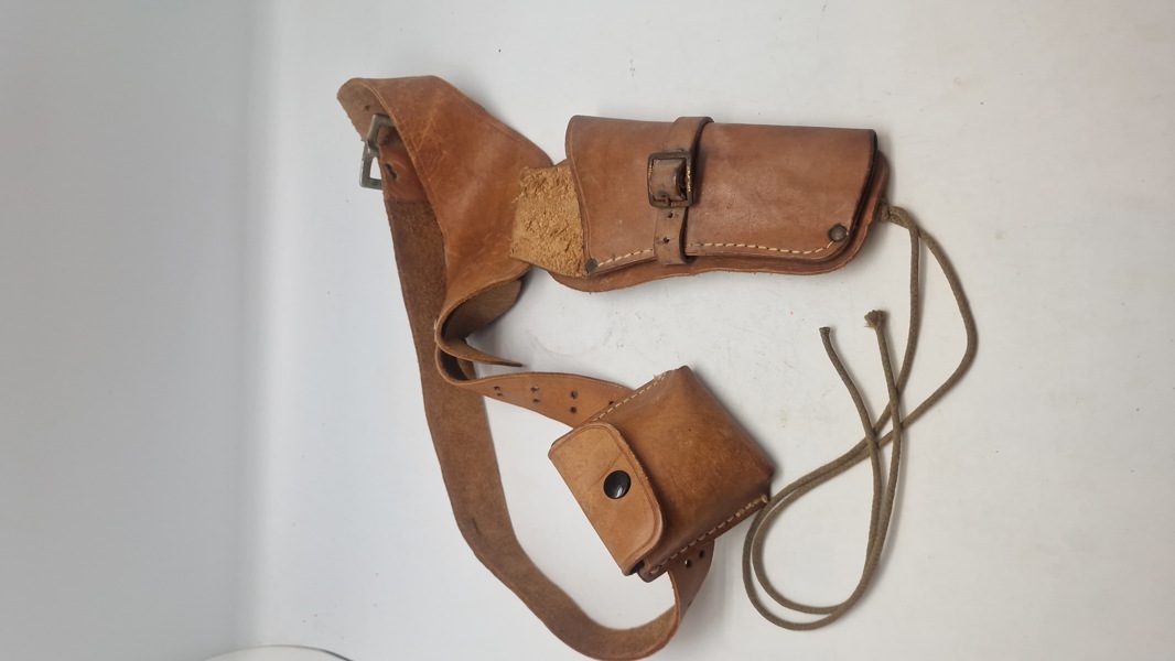 Revolver hylster, kernelæder 