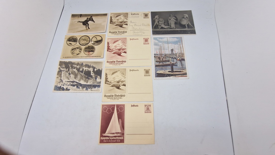 Samling originale postkort, olympiaden 1936