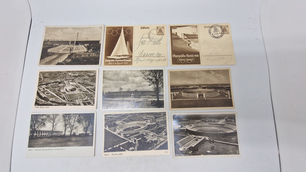 Samling originale postkort, olympiaden 1936