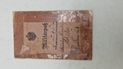 Originalt tysk ww1 militær pas 