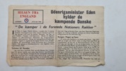 Original nedkastet flyverseddel, ww2