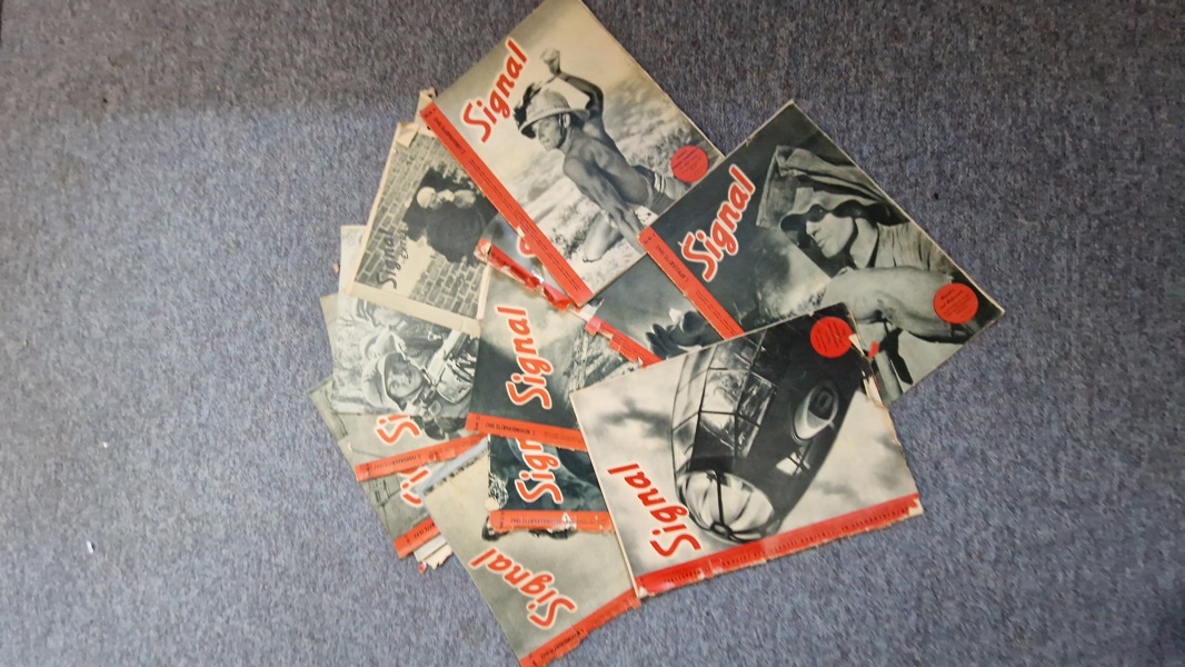 Samling originale signalblade 