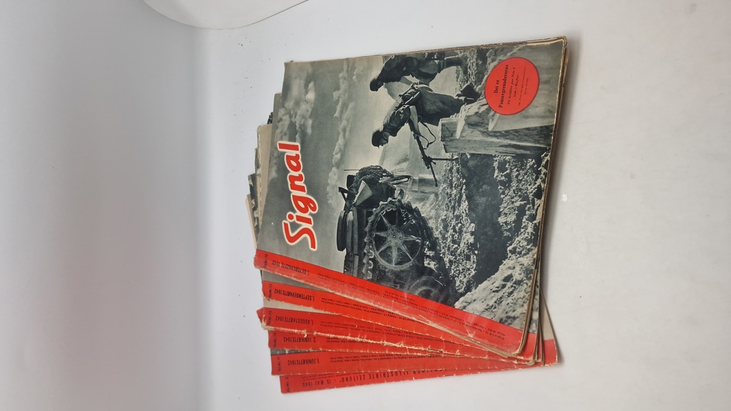 Samling originale signalblade 