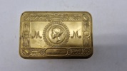Original WW1 British Army 1914 Christmas Mary Tin med samling mønter