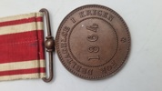 Original 1864 krigs deltager medalje 