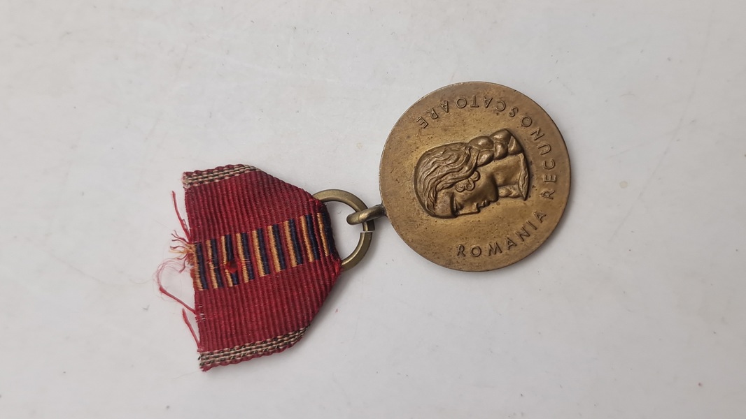 Original rumænsk "Medalje for Korstoget mod Kommunismen" fra Anden Verdenskrig. 

