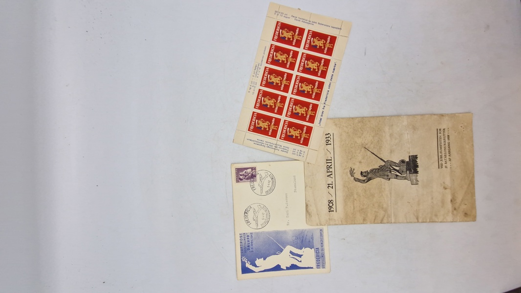 Lot Fredericia frimærker mm 