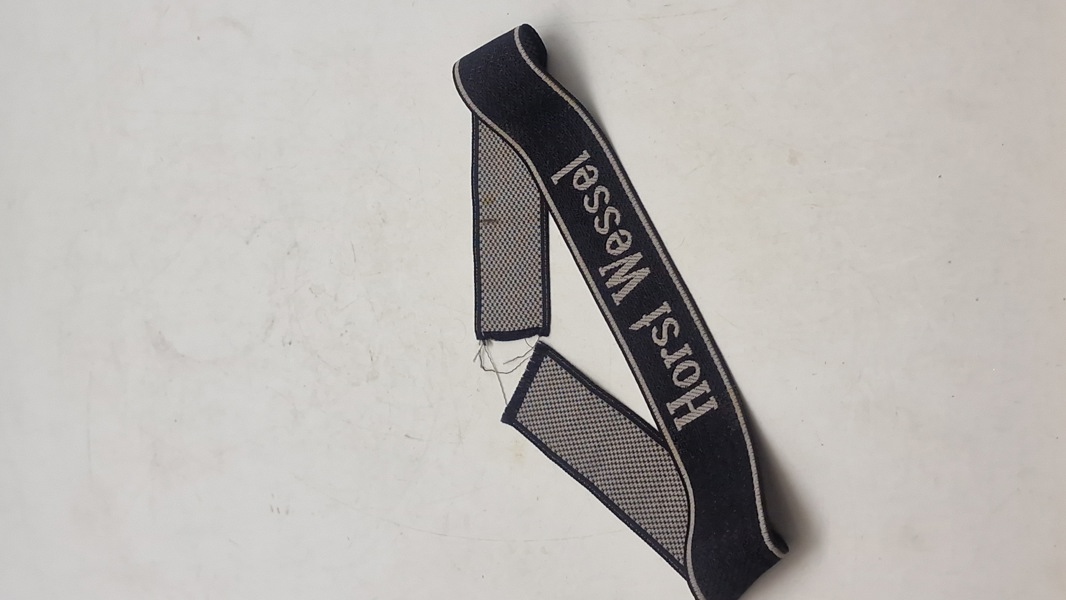 Original  Waffen-SS cuffband HORST WESSEL EM/NCO
