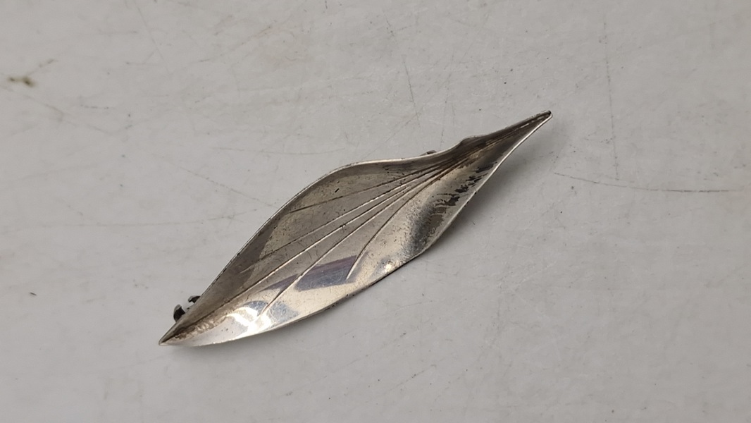 Original  Hermann Siersbøl broche af Sterling sølv