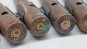 MG 42 Samling originale deaktiverede 8X57JS patroner i bælte, ww2