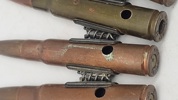 MG 42 Samling originale deaktiverede 8X57JS patroner i bælte, ww2
