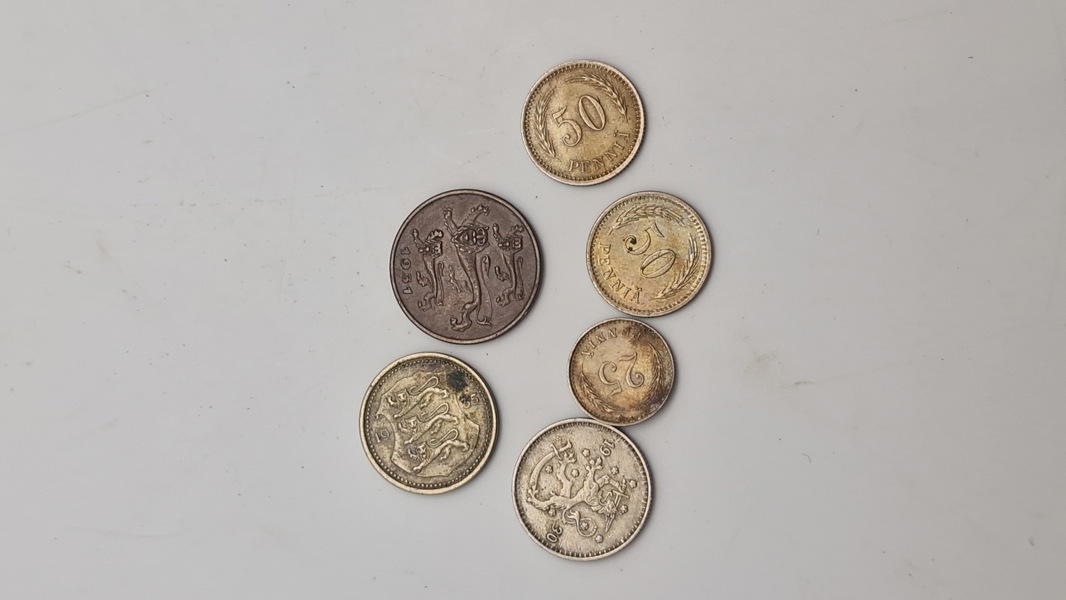Samling originale finske mønter