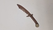 Papirkniv af granat og mønt souvenir 1 VK