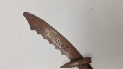 Papirkniv af granat og mønt souvenir 1 VK