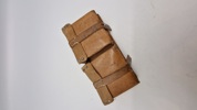 Original brun læder K.43 Magasintaske mærket Ros 44