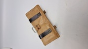Original brun læder K.43 Magasintaske mærket Ros 44