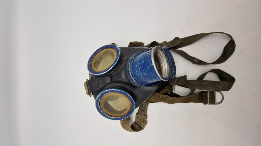 Original Tysk gummi gasmaske M38 Stemplet clf/ str 3