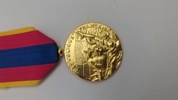 Original fransk nationale forsvarsmedalje (Médaille de la Défense nationale)
