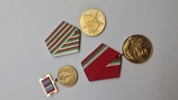 Samling originale Bulgarske  medaljer og tildelingsbeviser fra samme mand 