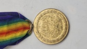 Original Victory Medal fra Første Verdenskrig. Denne medalje blev oprindeligt oprettet i 1919 og tildelt militært personel af de allierede nationer - Navngiven