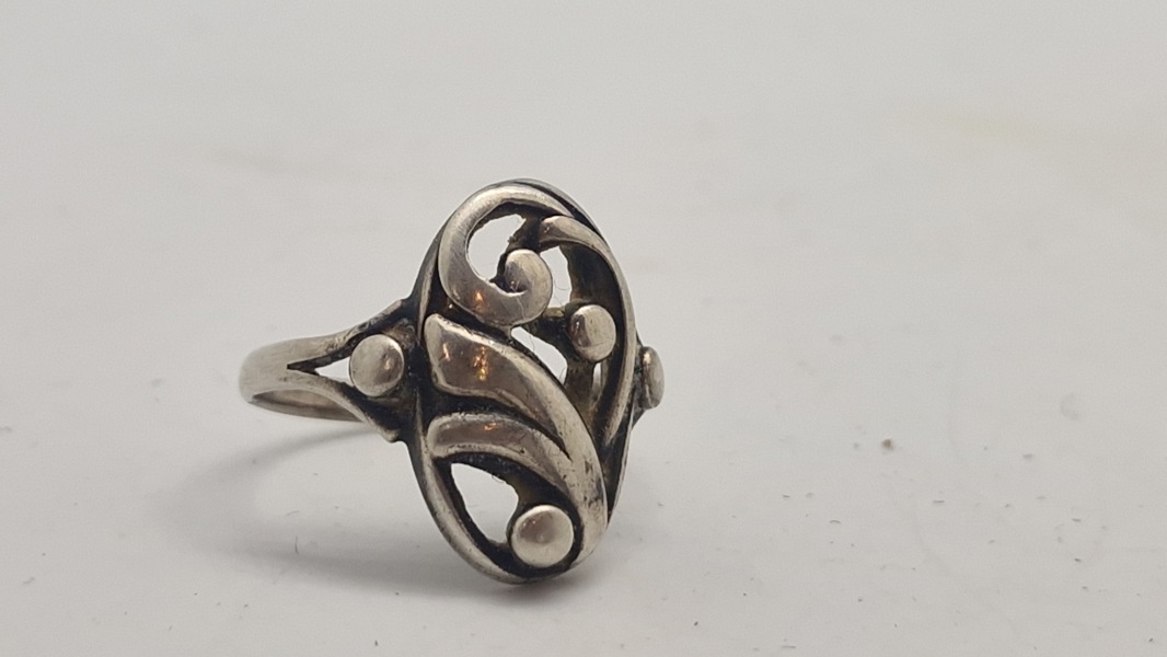 Fingerring 830 sølv