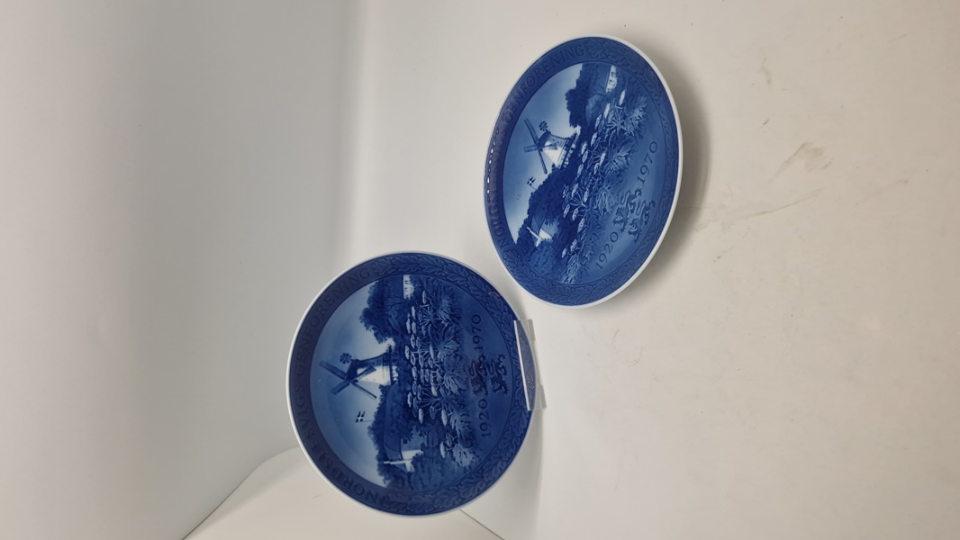 Originale royal Copenhagen genforenings plaketter, 1920-1970