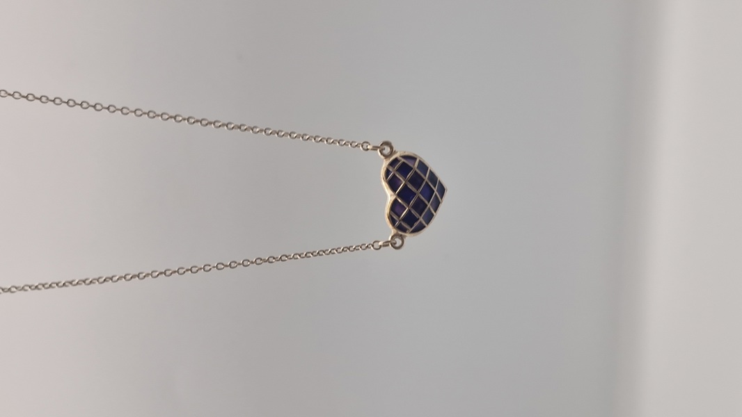 Hjerte halskæde, 925 sterlingsølv