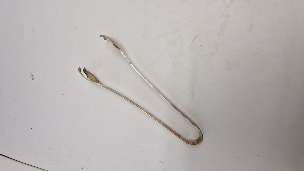 Sukkertang, sterlingsølv - vægt 58,2 gram 