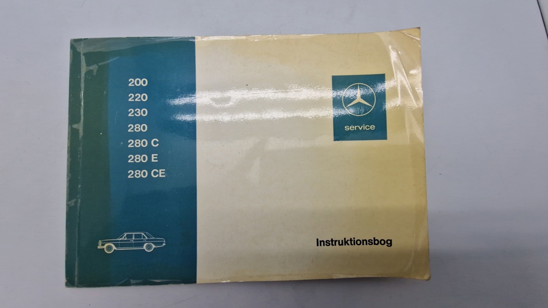 Original Mercedes instruktions bog 