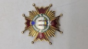 Original bryststjerne Orden de Isabel la Católica). sterlinsølv ca. 1890