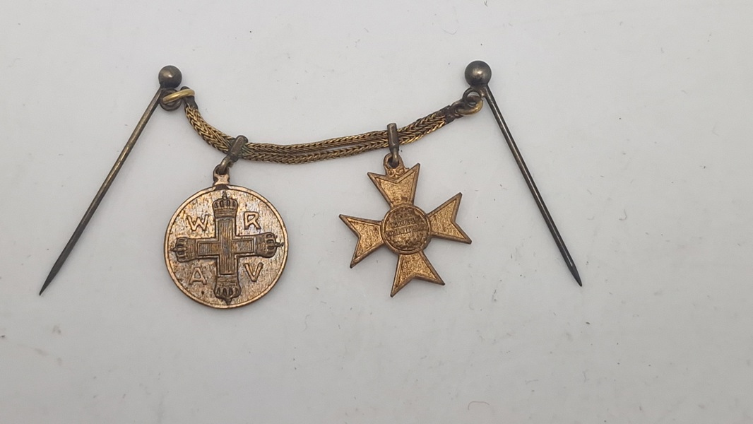 Original tysk ww1 miniture ordenskæde 